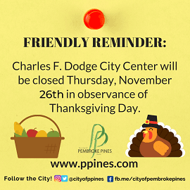 Thanksgiving Closure 2020