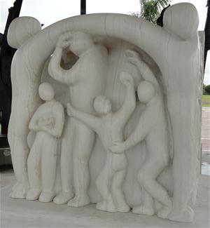 Base Side View of Sculpture