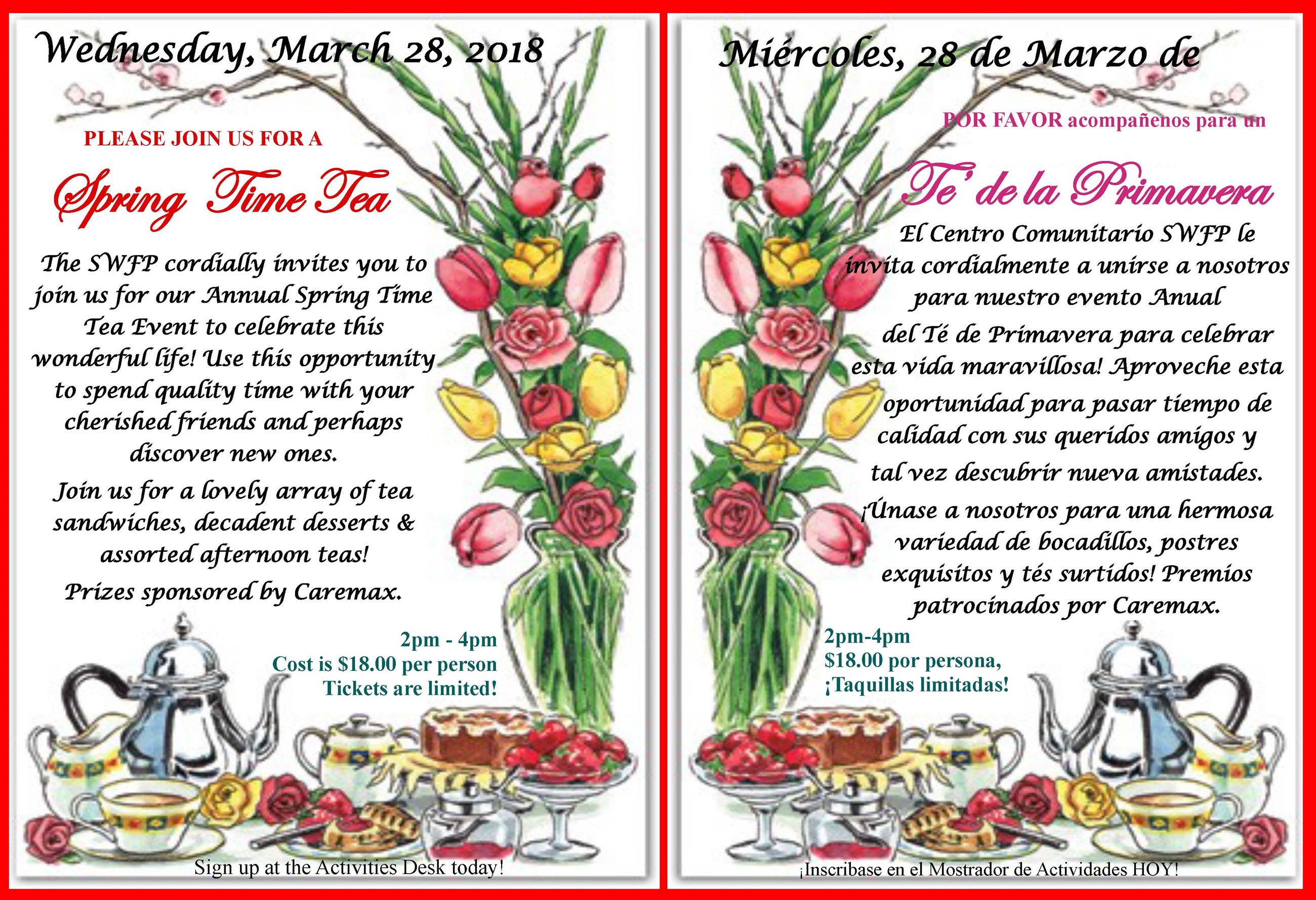 Tea Time Spring 13x19 poster A 2018